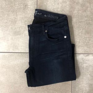 Dark denim jeans